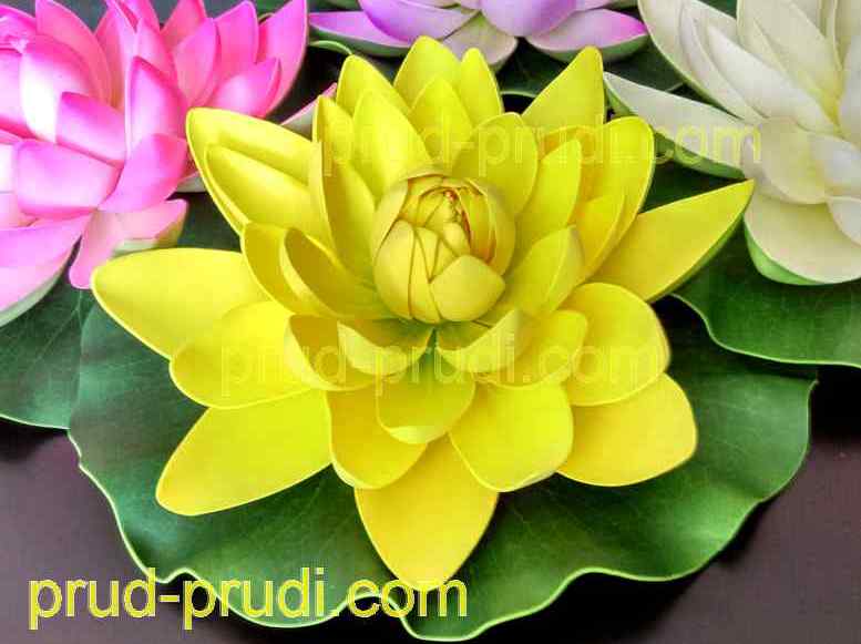 Декоративный цветок лотоса 28 см